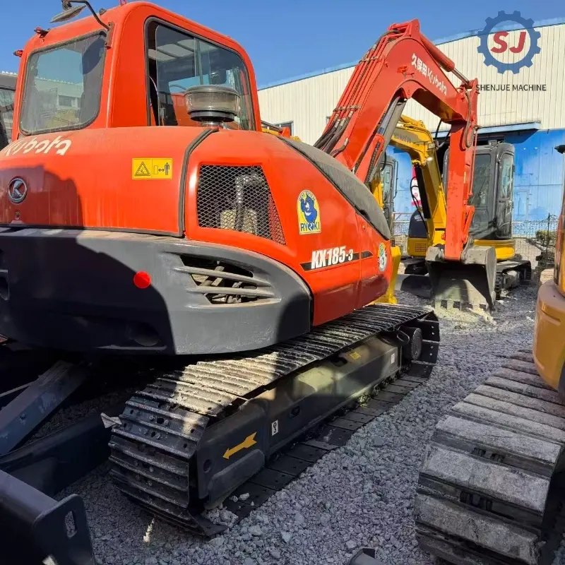 Durable Powerful Used KUBOTA KX185 Compact Hydraulic Excavator Construction Machinery Global
