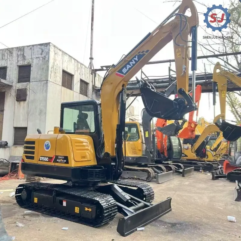 High Cost Performance Hot Sale Used SANY SY55C Mini Crawler Excavator Agricultural Solution