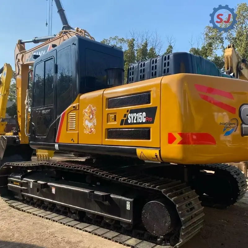 High Performance Powerful Used SANY SY215C Large Crawler Excavator Construction Equipment