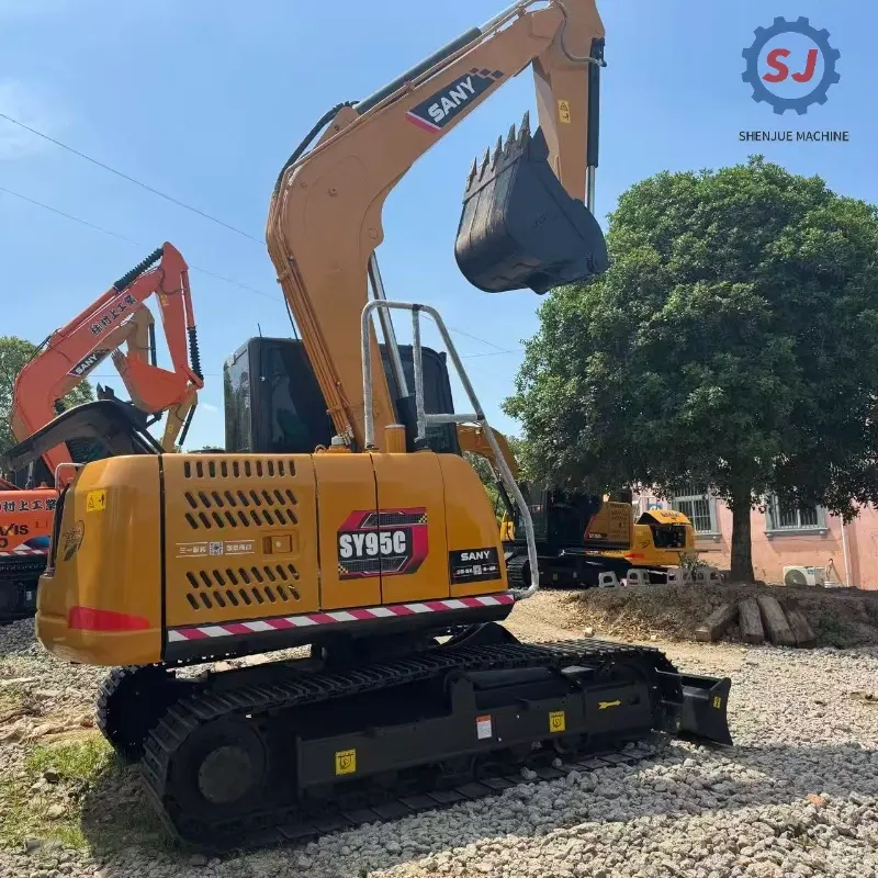 Powerful Durable Second-hand SANY SY95C Medium Hydraulic Excavator Global Supply Solution