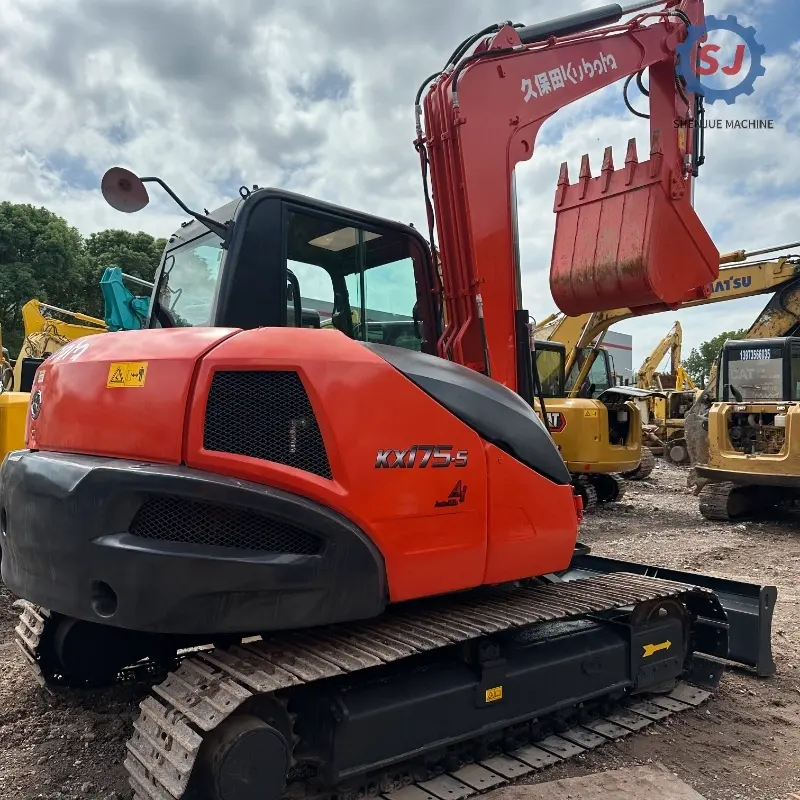 Zero Tail Swing Good Condition Second-hand KUBOTA KX175 Small Excavator Equipment Solution
