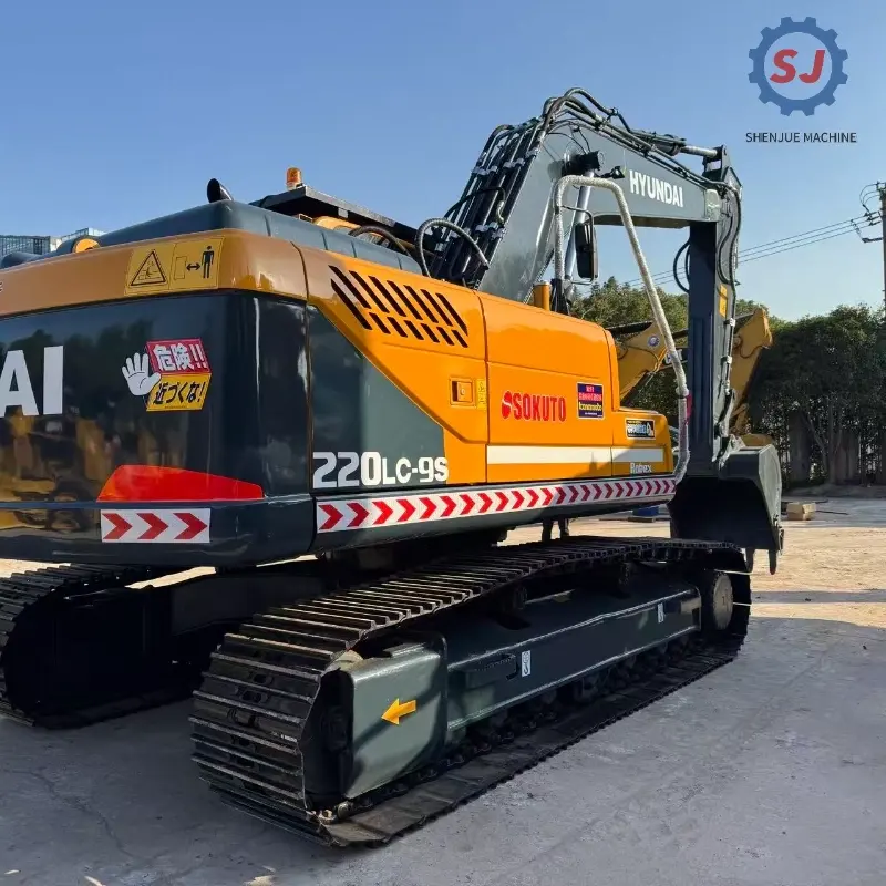 Durable Powerful Second-hand HYUNDAI R220-9S Crawler Excavator Global Supply Solution