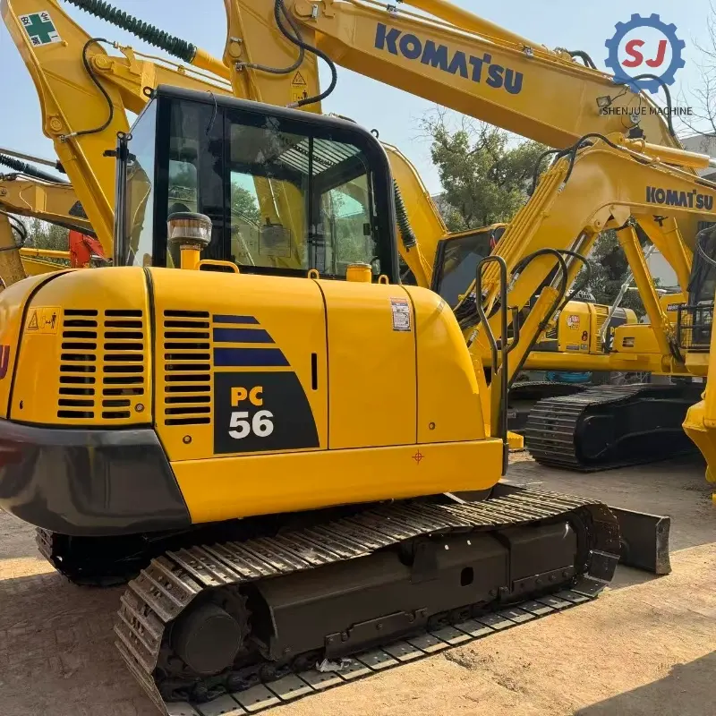Good Condition Low Price Second-hand KOMATSU PC56 Mini Hydraulic Digger Machine