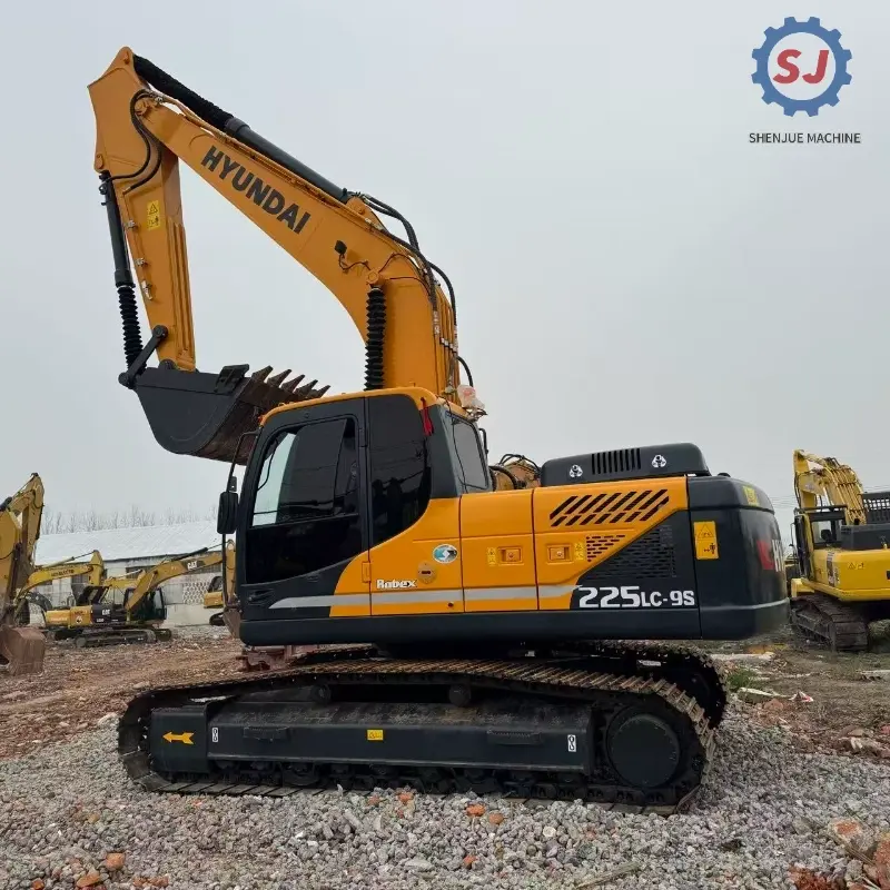 High Cost Performance Hot Sale Used HYUNDAI R225-9S Hydraulic Excavator for Sale
