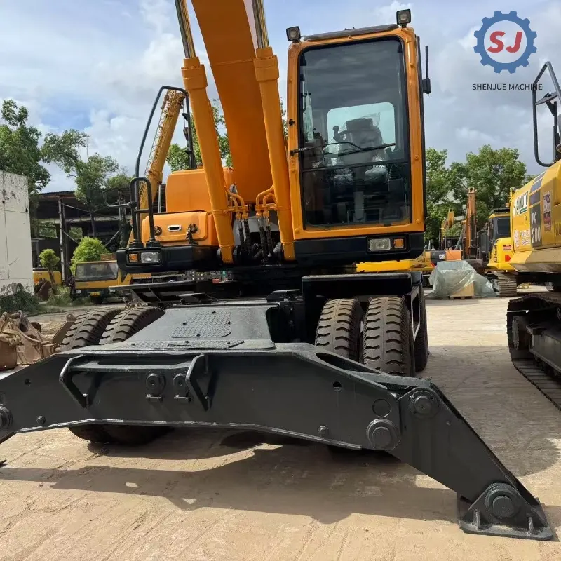 Mobile Efficient Second-hand HYUNDAI 210W-9 Wheeled Digger Construction Equipment Global