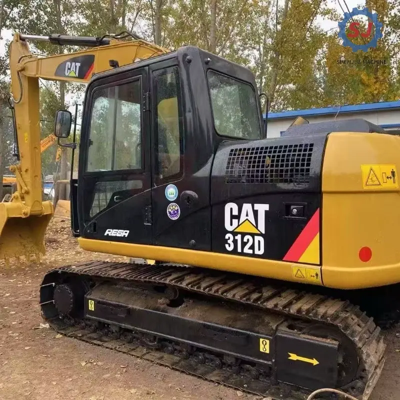 Powerful Second Hand CAT 312D Crawler Excavator Original Brand