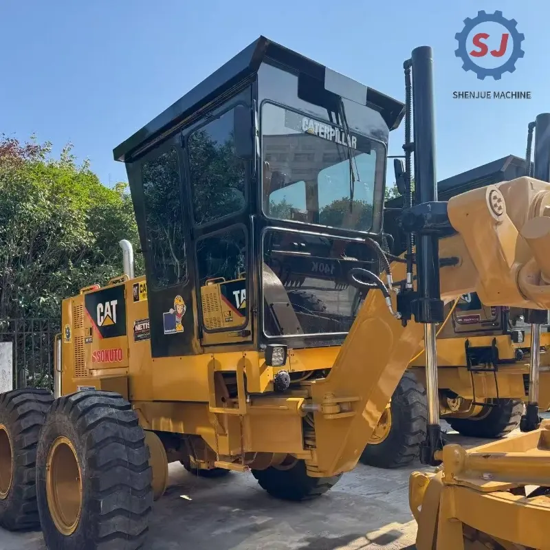 Used CAT 140H Motor Grader Good Condition Low Price Road Construction Equipment For Sale