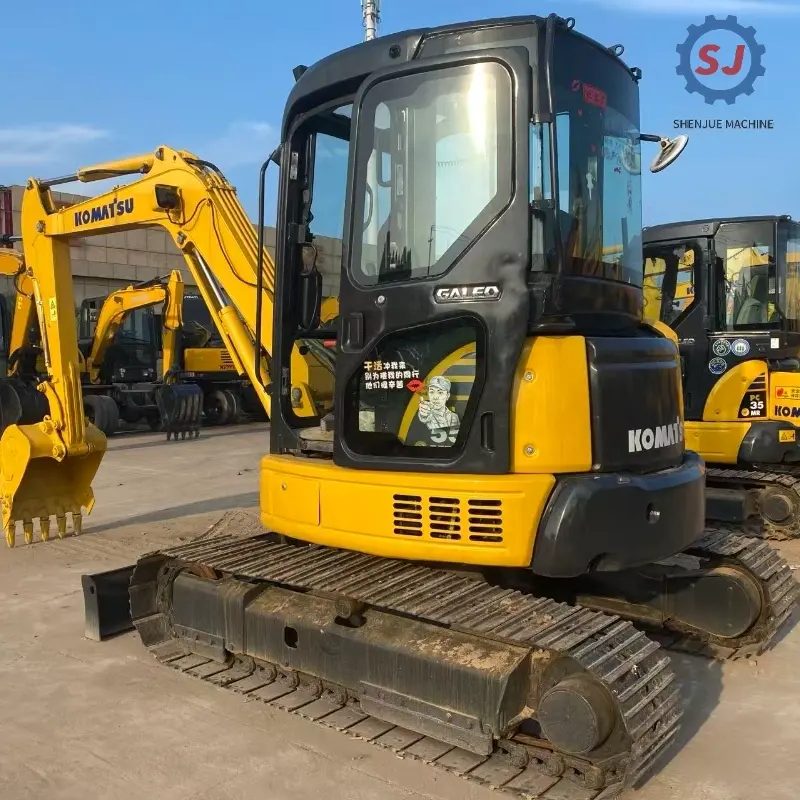 Zero Tail Swing Hot Sale Used KOMATSU PC55MR Compact Excavator Urban Solution